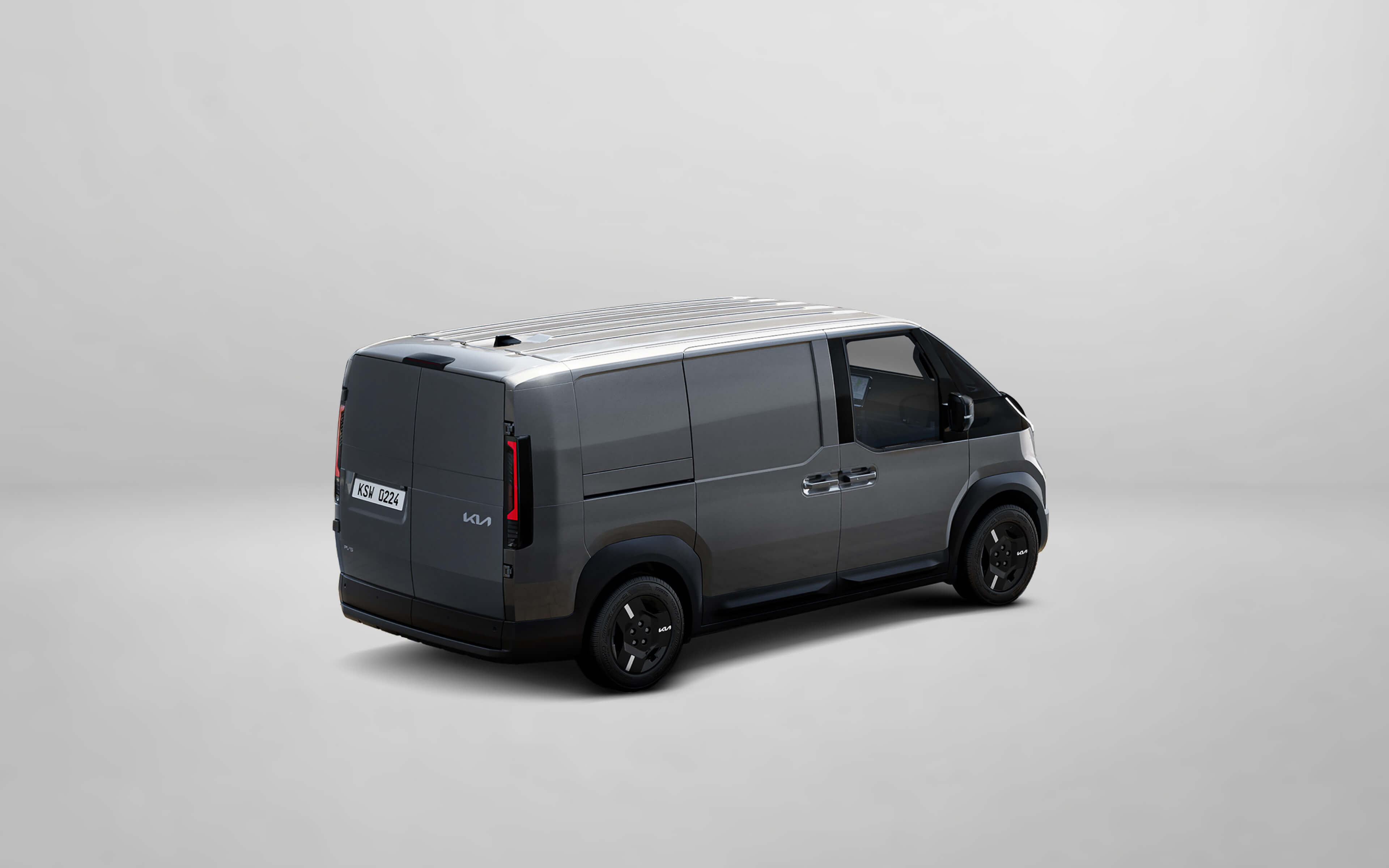 Heckansicht des Kia PV5 Cargo